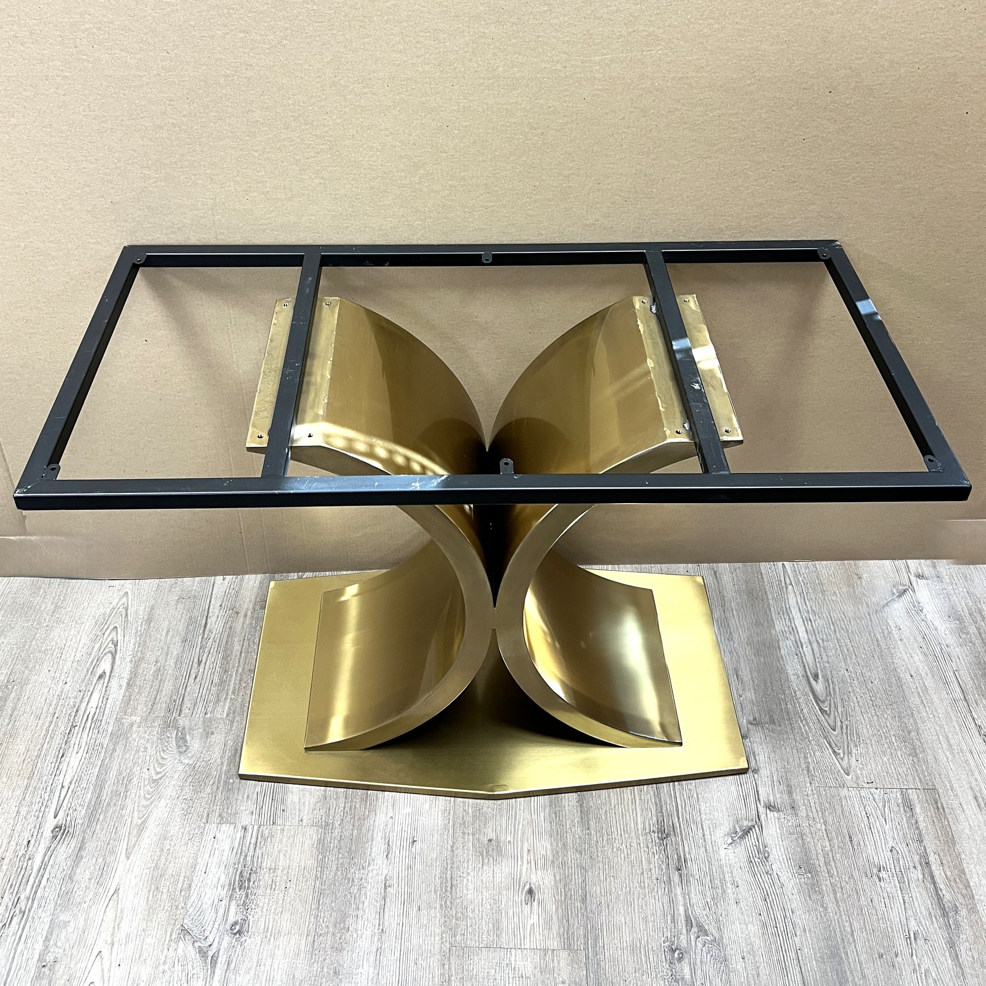Dining Table Legs, Gold Dining Table Base, Dining Table Base, Brass Dining Table Base