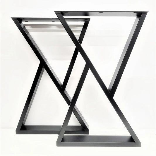H40" x W18" Z-Shape Bar Height Table Legs - Pair