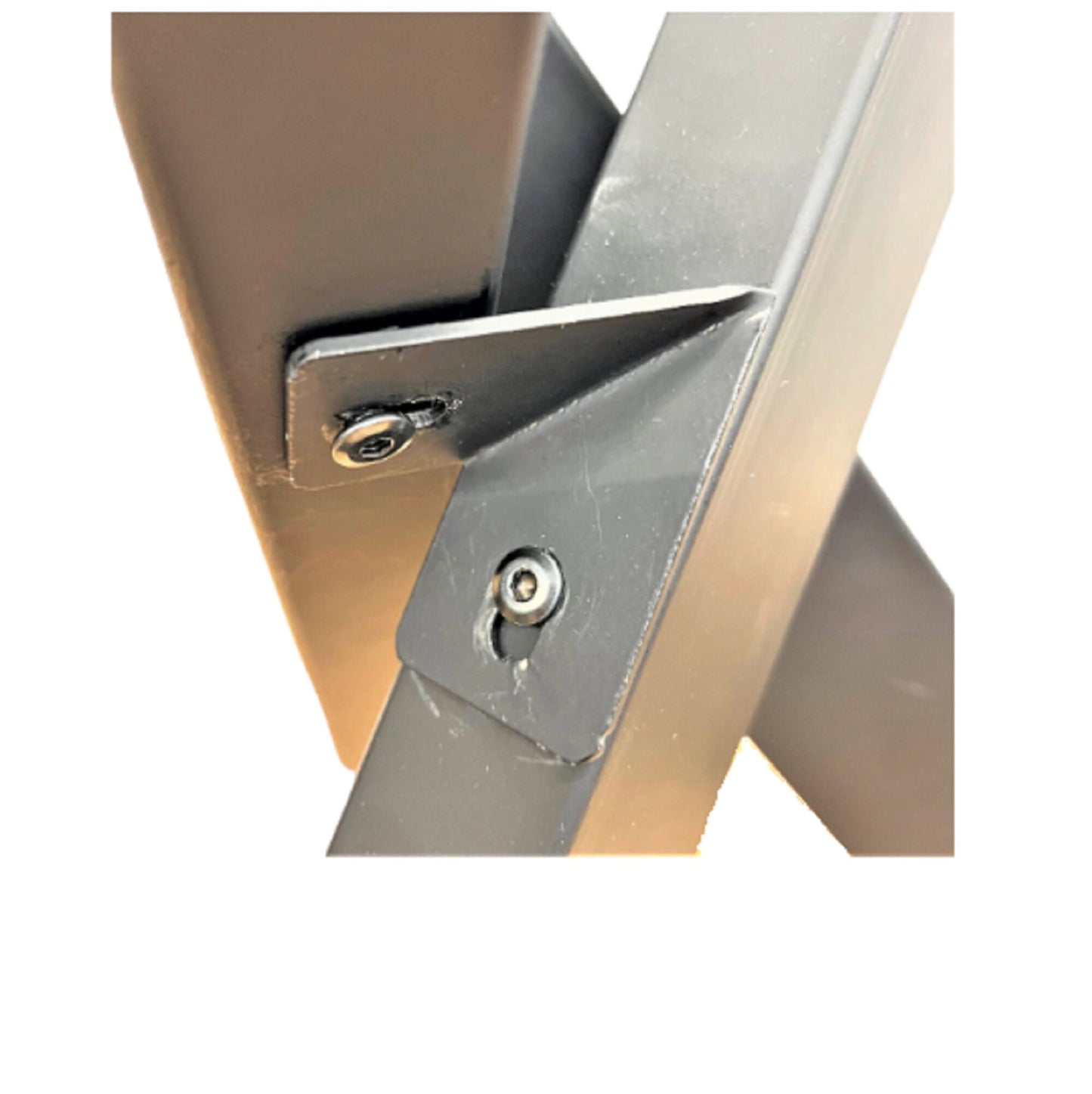 Twisted Tripod Dining Table Legs H28" x W26" - Black Powder Coated