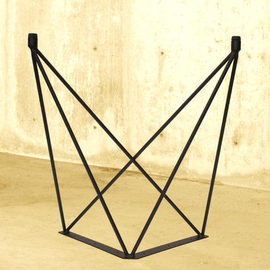 Round / Rectangular Dining Table Base - Pair - Mesh Style