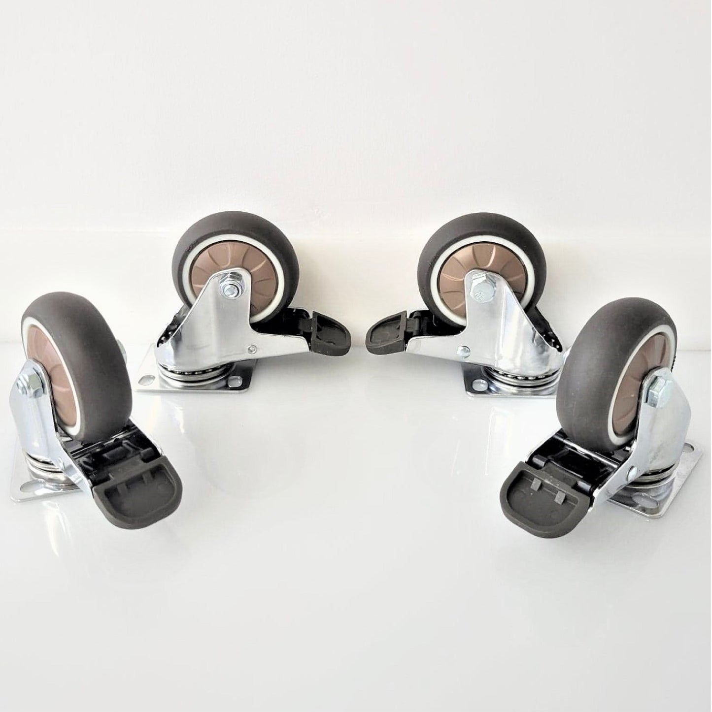 3" TPR Caster Wheels - Set of 4 Pcs