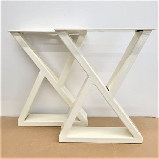 White Bench Legs, Metal Legs, White Color Bench Legs, Furniture Legs, Steel Legs, DIY Woodworking, Trapezium Shaped Bench Legs, Trapezium Bench Legs, Bench Legs