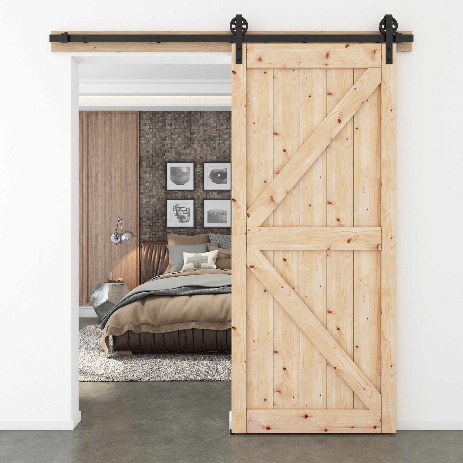 Barn Door Hardware, Sliding Door Hardware, Exposed Wheel Hardware, Big Wheel Hardware