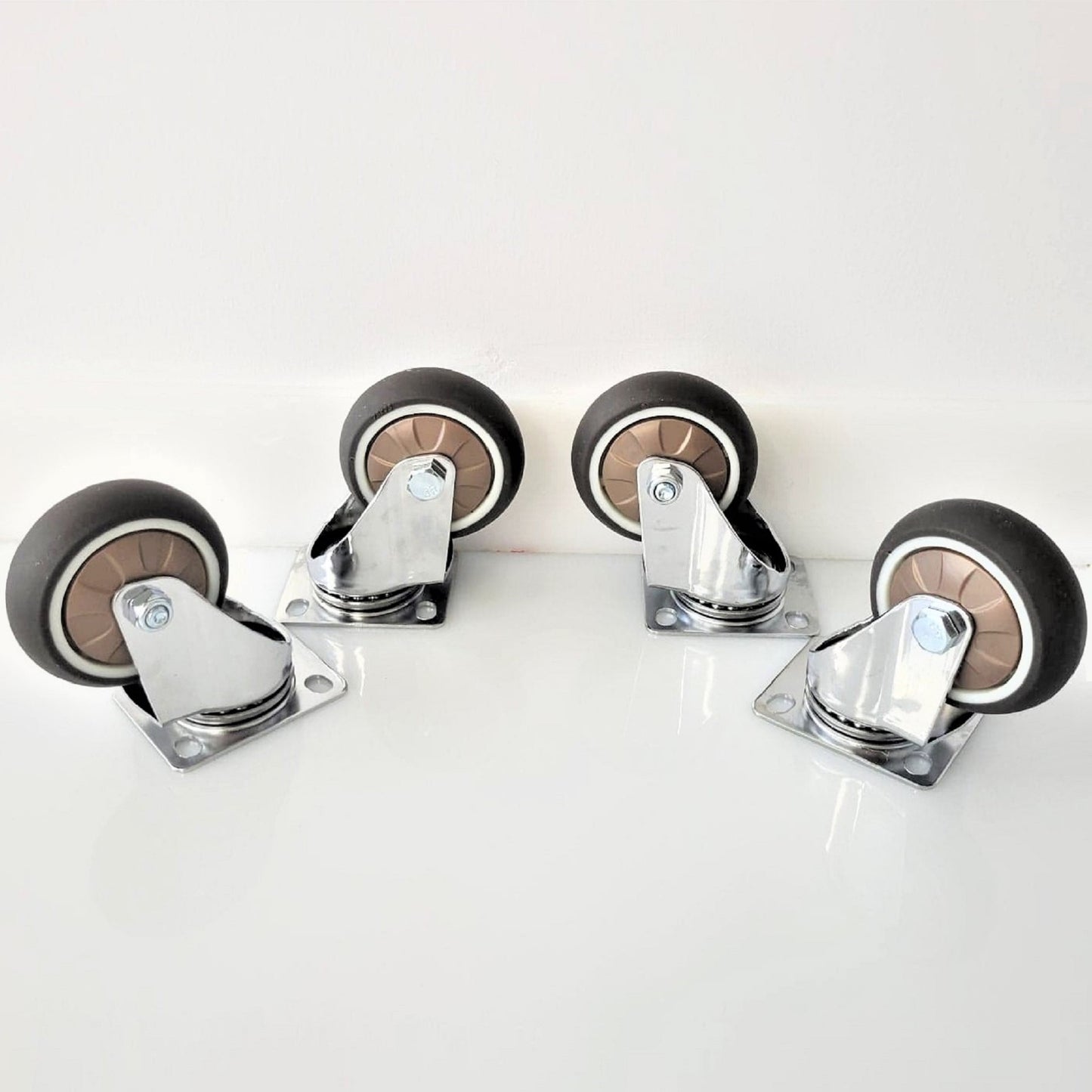 3" TPR Caster Wheels - Set of 4 Pcs
