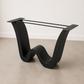 H28 x L53 x W20 Wavy Shape Rectangular / Oval Dining Table Base