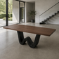 H28 x L53 x W20 Wavy Shape Rectangular / Oval Dining Table Base