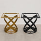 H28.5  x L26 x W22 Black / Gold Dining Table Base