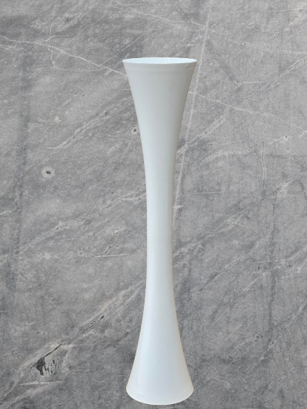 H28  x W24  Tulip Shaped Dining Table Leg KD- White.