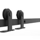 Barn Door Hardware - Double Door - Top mount Hangers - 13 ft Track