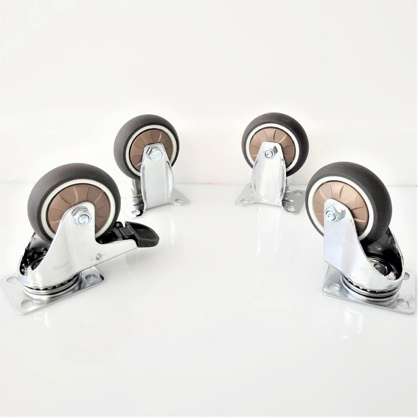 3" TPR Caster Wheels - Set of 4 Pcs